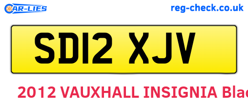 SD12XJV are the vehicle registration plates.