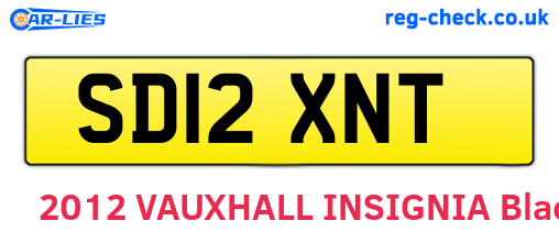 SD12XNT are the vehicle registration plates.