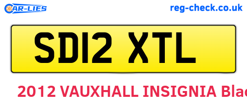 SD12XTL are the vehicle registration plates.