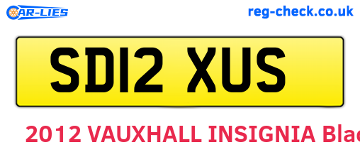 SD12XUS are the vehicle registration plates.