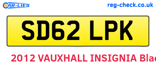 SD62LPK are the vehicle registration plates.