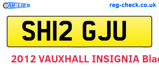 SH12GJU are the vehicle registration plates.