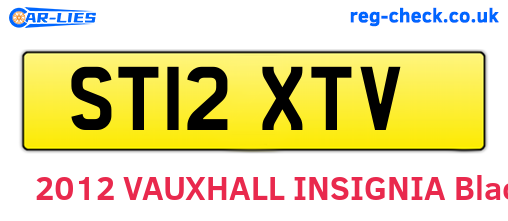 ST12XTV are the vehicle registration plates.