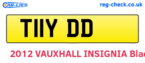T11YDD are the vehicle registration plates.