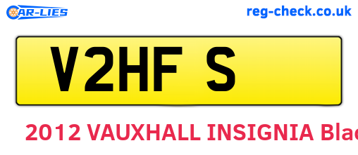 V2HFS are the vehicle registration plates.