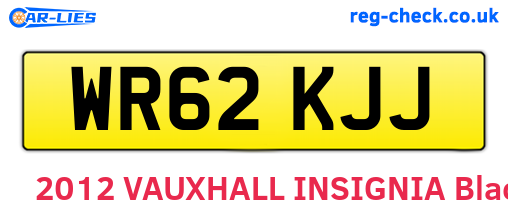 WR62KJJ are the vehicle registration plates.