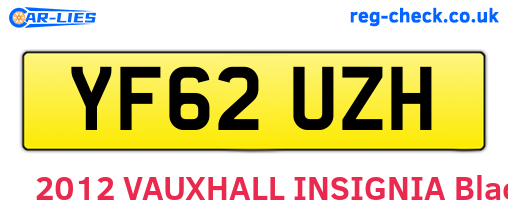 YF62UZH are the vehicle registration plates.