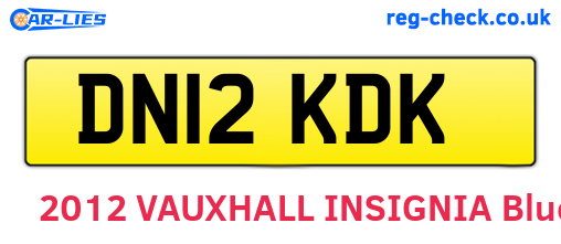DN12KDK are the vehicle registration plates.
