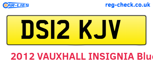 DS12KJV are the vehicle registration plates.