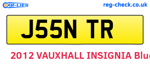 J55NTR are the vehicle registration plates.