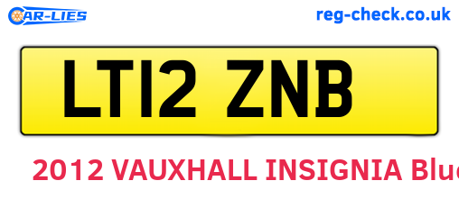 LT12ZNB are the vehicle registration plates.