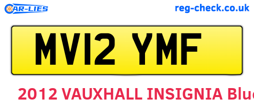 MV12YMF are the vehicle registration plates.