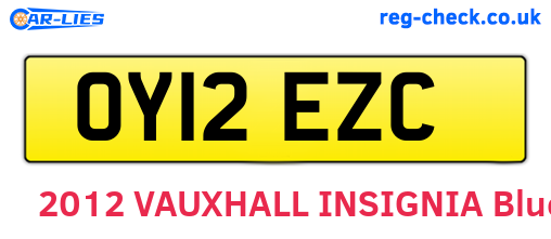 OY12EZC are the vehicle registration plates.