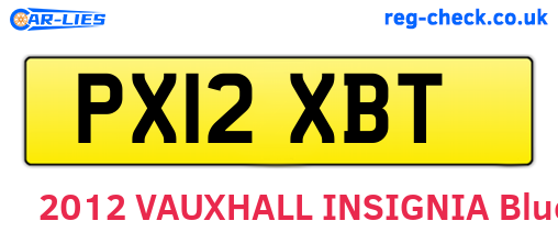 PX12XBT are the vehicle registration plates.