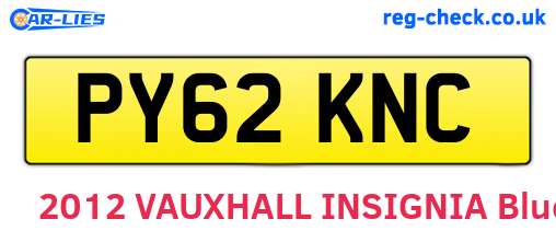 PY62KNC are the vehicle registration plates.