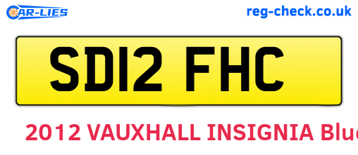 SD12FHC are the vehicle registration plates.