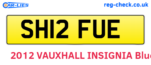 SH12FUE are the vehicle registration plates.