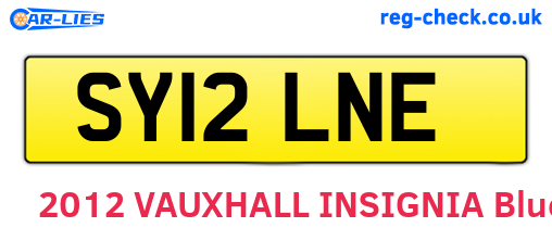 SY12LNE are the vehicle registration plates.