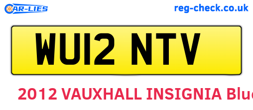 WU12NTV are the vehicle registration plates.