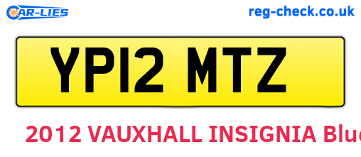 YP12MTZ are the vehicle registration plates.