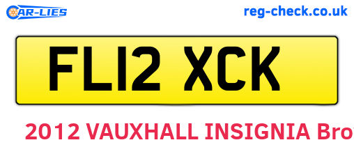 FL12XCK are the vehicle registration plates.