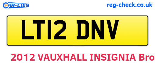 LT12DNV are the vehicle registration plates.