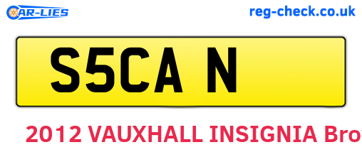 S5CAN are the vehicle registration plates.
