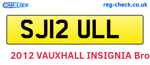 SJ12ULL are the vehicle registration plates.