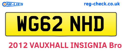WG62NHD are the vehicle registration plates.