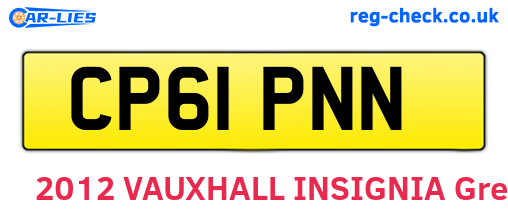 CP61PNN are the vehicle registration plates.