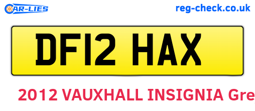 DF12HAX are the vehicle registration plates.