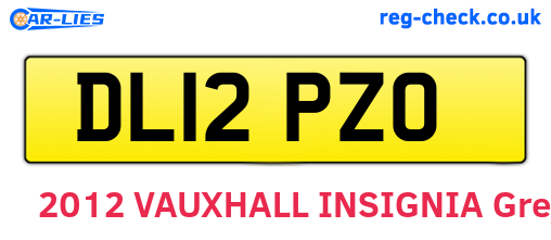DL12PZO are the vehicle registration plates.