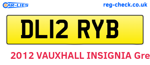 DL12RYB are the vehicle registration plates.