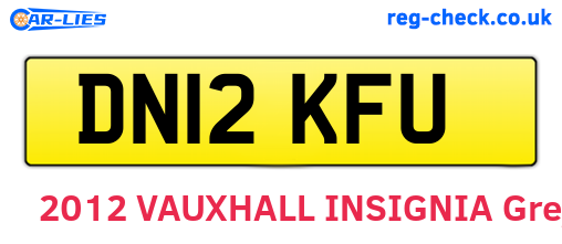 DN12KFU are the vehicle registration plates.