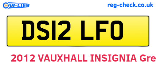 DS12LFO are the vehicle registration plates.