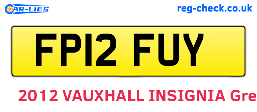 FP12FUY are the vehicle registration plates.
