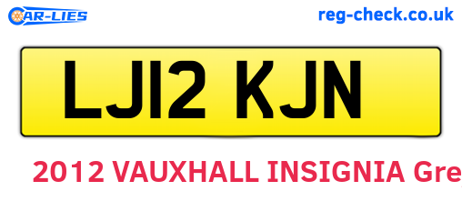 LJ12KJN are the vehicle registration plates.