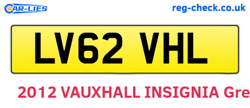 LV62VHL are the vehicle registration plates.
