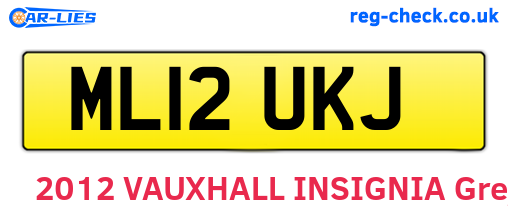 ML12UKJ are the vehicle registration plates.