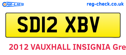SD12XBV are the vehicle registration plates.