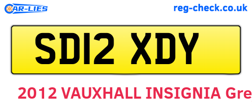SD12XDY are the vehicle registration plates.