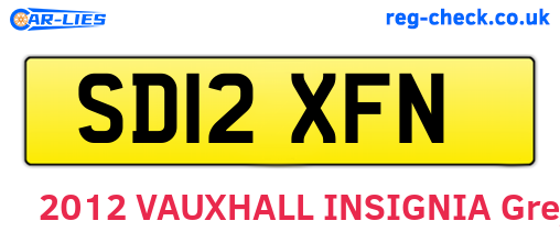 SD12XFN are the vehicle registration plates.