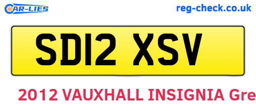 SD12XSV are the vehicle registration plates.