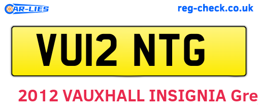 VU12NTG are the vehicle registration plates.