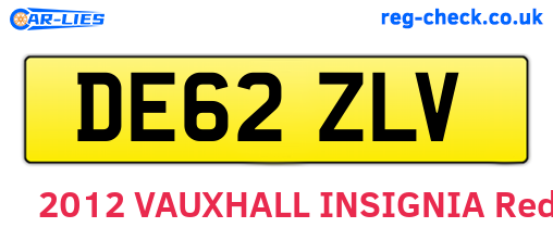DE62ZLV are the vehicle registration plates.