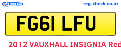 FG61LFU are the vehicle registration plates.