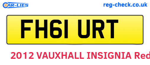 FH61URT are the vehicle registration plates.
