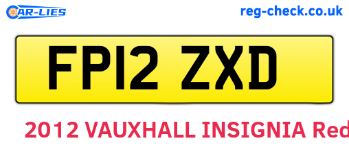 FP12ZXD are the vehicle registration plates.