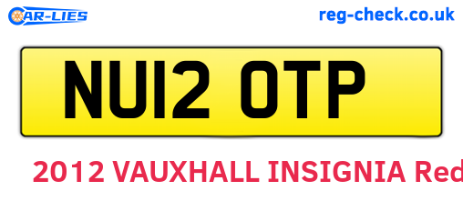 NU12OTP are the vehicle registration plates.
