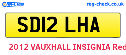 SD12LHA are the vehicle registration plates.